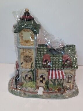 New Partylite The Clocktower Tea light House P7887
